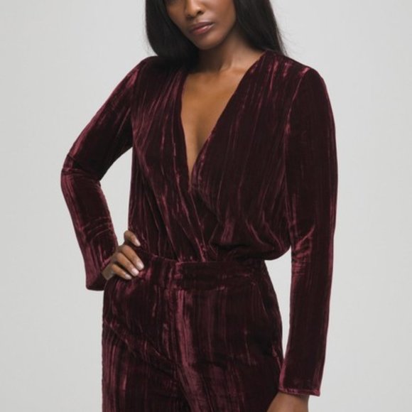 BRAND NEW Good American velvet wrap bodysuit - Picture 3 of 5